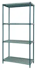 Quantum WR74-1454WPM Wire Plastic Mat Shelving Unit, Stationary, 4-Tier 1 image