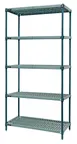 Quantum WR74-1460WPM-5 Wire Plastic Mat Shelving Unit, Stationary, 5-Tier 1 image