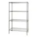 Quantum WR74-3072P NSF 4 Shelf Green Epoxy Wire Shelving Starter Kit - 72" x 30" x 74" 1 image