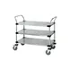 Quantum WRC-1842-3G Galvanized Solid 3-Shelf Utility Cart - 18" x 42" x 37-1/2" 1 image