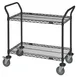 Quantum WRC-1860BK-2 Utility Cart with Wheels, Open Base 1 image
