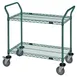Quantum WRC-1860P-2 Rolling Utility Cart 2 Wire Shelves 1 image