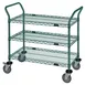 Quantum WRC-2130P-3 Wire Utility Rolling Cart with 3 Shelves 1 image