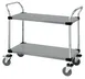 Quantum WRSC-1860-2SS Stainless Steel Utility Cart with 2 Solid Shelf 1 image