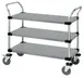 Quantum WRSC-1860-3SS Stainless Steel Utility Cart with 3 Solid Shelf 1 image