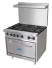 Comstock-Castle R6 36" Gas Restaurant Range w/ (6) Open Burners, (1) Standard Oven, 210.000 BTU 1 image