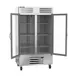 Beverage Air RB44HC-1G 47" Two-Section Reach-In Refrigerator w/ 2 Glass Doors, Bottom Mounted, Aluminum Interior, 44 cu. ft. 3 image
