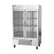 Beverage Air RB49HC-1G 52" Two-Section Reach-In Refrigerator w/ 2 Glass Doors, Bottom Mounted, Aluminum Interior, 46 cu. ft. 2 image
