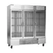 Beverage Air RB72HC-1G 75" Three Reach-In Refrigerator w/ 3 Glass Doors, Bottom Mounted, Aluminum Interior, 69 cu. ft. 1 image
