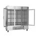 Beverage Air RB72HC-1G 75" Three Reach-In Refrigerator w/ 3 Glass Doors, Bottom Mounted, Aluminum Interior, 69 cu. ft. 3 image