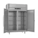 Victory RFS-2D-S1-EW-HC 58" 2-Section Reach-In Refrigerator/Freezer Combo w/ 2 Solid Doors 4 image