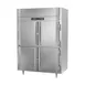 Victory RFS-2D-S1-EW-HD-HC 58" 2-Section Reach-In Refrigerator Freezer Combo w/ 4 Half Solid Doors 3 image