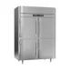 Victory RFS-2D-S1-EW-PT-HD-HC 58" 2-Section Pass-Thru Refrigerator Freezer Combo w/ 8 Half Solid Doors 1 image