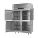 Victory RFS-2D-S1-HD-HC 52" 2-Section Reach-In Refrigerator Freezer Combo w/ 4 Half Solid Doors 5 image