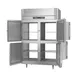 Victory RFS-2D-S1-PT-HD-HC 52" 2-Section Pass-Thru Refrigerator Freezer Combo w/ 8 Half Solid Doors 5 image
