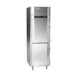 Victory RFSA-1D-S1-HD-HC 26" 1-Section Reach-In Refrigerator Freezer Combo w/ 2 Half Solid Doors, Aluminum Interior 1 image
