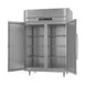 Victory RFSA-2D-S1-EW-HC 58" 2-Section Reach-In Refrigerator Freezer Combo w/ 2 Solid Doors, Aluminum Interior 5 image