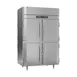 Victory RFSA-2D-S1-PT-HD-HC 52" 2-Section Pass-Thru Refrigerator Freezer Combo w/ 8 Half Solid Doors, Aluminum Interior 1 image