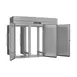 Victory RISA-3D-S1-PT-HC 101" 3-Section Roll-Thru Refrigerator w/ 6 Solid Doors, Aluminum Interior, 118.3 cu. ft. 4 image