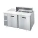 Randell 9200-513 60" 2-Door Sandwich and Salad Prep Table, 10 Pans, Stainless Steel 1 image