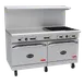 Royal Range of California RDR-10-C 60" Gas Restaurant Range w/ (10) Open Burners, (1) Standard Oven, (1) Convection Oven, 365.000 BTU 1 image