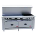 Royal Range of California RDR-12-C 72" Gas Restaurant Range w/ (12) Open Burners, (1) Standard Oven, (1) Standard Oven, 425.000 BTU 1 image