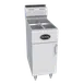 Royal Range of California RFT-2525 Split Pot Floor Model Gas Fryer w/ 25-lb Per Tank, 4 Burners 1 image