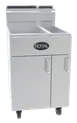 Royal Range of California RFT-5025 Full Pot Floor Model Gas Fryer w/ 50/25-lb Capacity, 5 Burners 1 image