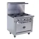 Royal Range of California RR-8SU-126C 48" Gas Restaurant Range, (8) Open Burners w/ (4) Step-Up, (1) Convection Oven, (1) Open Cabinet Base, 270.000 BTU 1 image