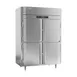 Victory RS-2D-S1-EW-PT-HD-HC 2-Section Wide Pass-Thru Refrigerator w/ 8 Solid Swing Half Doors, Stainless Steel, 53 cu. ft. 1 image
