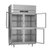 Victory RS-2D-S1-HG-HC 52" 2-Section Reach-In Refrigerator w/ 4 Glass Swing Half Doors, Stainless Steel, 44.5 cu. ft. 4 image