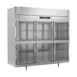 Victory RS-3D-S1-EW-HG-HC 86" 3-Section Wide Reach-In Refrigerator w/ 6 Glass Swing Half Doors, Stainless Steel, 74 cu. ft. 1 image