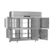 Victory RS-3D-S1-EW-PT-HD-HC 3-Section Wide Pass-Thru Refrigerator w/ 12 Solid Swing Half Doors, Stainless Steel, 80 cu. ft. 4 image