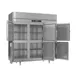 Victory RS-3D-S1-HD-HC 78" 3-Section Reach-In Refrigerator w/ 6 Solid Swing Half Doors, Stainless Steel, 68 cu. ft. 4 image