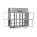 Victory RS-3D-S1-PT-HG-HC 3-Section Pass-Thru Refrigerator w/ 12 Glass Swing Half Doors, Stainless Steel, 74 cu. ft. 4 image