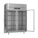 Victory RSA-2D-S1-EW-G-HC 58" Two Section Wide Reach-In Refrigerator w/ 2 Glass Swing Full Doors, Aluminum Interior, 49 cu. ft. 4 image