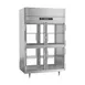 Victory RSA-2D-S1-PTHDGDHC 52" 2-Section Pass-Thru Refrigerator w/ 8 Glass Swing Half Doors, Aluminum Interior, 48 cu. ft. 1 image