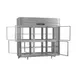 Victory RSA-3D-S1-EW-PT-HG-HC 3-Section Wide Pass-Thru Refrigerator w/ 12 Glass Swing Half Doors, Aluminum Interior, 80 cu. ft. 4 image