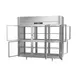 Victory RSA-3D-S1-EW-PT-HG-HC 3-Section Wide Pass-Thru Refrigerator w/ 12 Glass Swing Half Doors, Aluminum Interior, 80 cu. ft. 5 image
