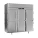 Victory RSA-3D-S1-PT-HD-HC 78" 3-Section Pass-Thru Refrigerator w/ 12 Solid Swing Half Doors, Aluminum Interior, 74 cu. ft. 1 image