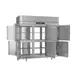 Victory RSA-3D-S1-PT-HD-HC 78" 3-Section Pass-Thru Refrigerator w/ 12 Solid Swing Half Doors, Aluminum Interior, 74 cu. ft. 4 image