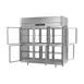 Victory RSA-3D-S1-PTHDGDHC 78" 3-Section Pass-Thru Refrigerator w/ 12 Glass Swing Half Doors, Aluminum Interior, 74 cu. ft. 5 image