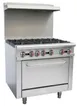 Sapphire Manufacturing SE-RA36 36" Gas Restaurant Range w/ (6) Open Burners, (1) Standard Oven, 211.000 BTU 1 image