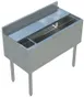 Sapphire Manufacturing SMIB-1836 Insulated Underbar Ice Bin w/ Bottle Holder 1 image