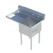 Sapphire Manufacturing SMS-2424L 50.5" One Compartment Sink, 24"W x 24"L Bowl With Left-Hand Drainboards 1 image