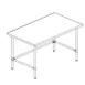 Sapphire Manufacturing SMTO-3048S Stainless Steel Top " 40" - 48" Work Table 1 image