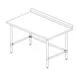 Sapphire Manufacturing SMTOB-3036G 36" Open Base Work Table w/ Side & Rear Crossrails, Galvanized 1 image