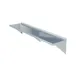 Sapphire Manufacturing SMWS-12108 Wall-Mounted Overshelf with Pot Rack - 108"W x 12"D 1 image