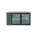 Atosa USA SBB59GGRAUS2 57" Two Section Back Bar Cooler with Glass Door, 15.0 cu. ft. 1 image