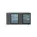 Atosa USA SBB69GGRAUS2 68" Two Section Back Bar Cooler with Glass Door, 18.6 cu. ft. 1 image